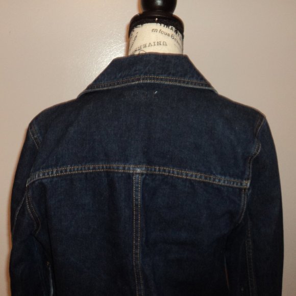 Rubbish Women's Medium Blue Denim Jean Jacket Coat - Picture 8 of 10